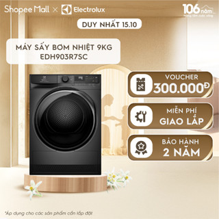 Free giao lắp - Máy sấy bơm nhiệt 9kg UltimateCare 700 - Xám đen Onyx EDH903R7SC