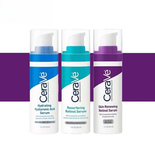  CeraVe Facial Serum  Resurfacing Retinol Hydrating Hyaluronic Acid Skin Renewing 30ml 