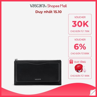[Voucher 30K | 15.10] Vascara Ví Cầm Tay Nhấn Kiểu Ngăn Phụ - WAL 0295