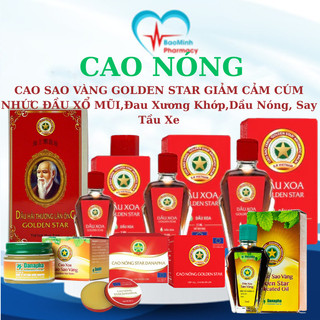  Dầu Xoa Đỏ Cao Sao Vàng Danapha cảm cúm cảm lạnh: Nghẹt mũi GIảm Đau Xương Khớp,GIữ Ấm 