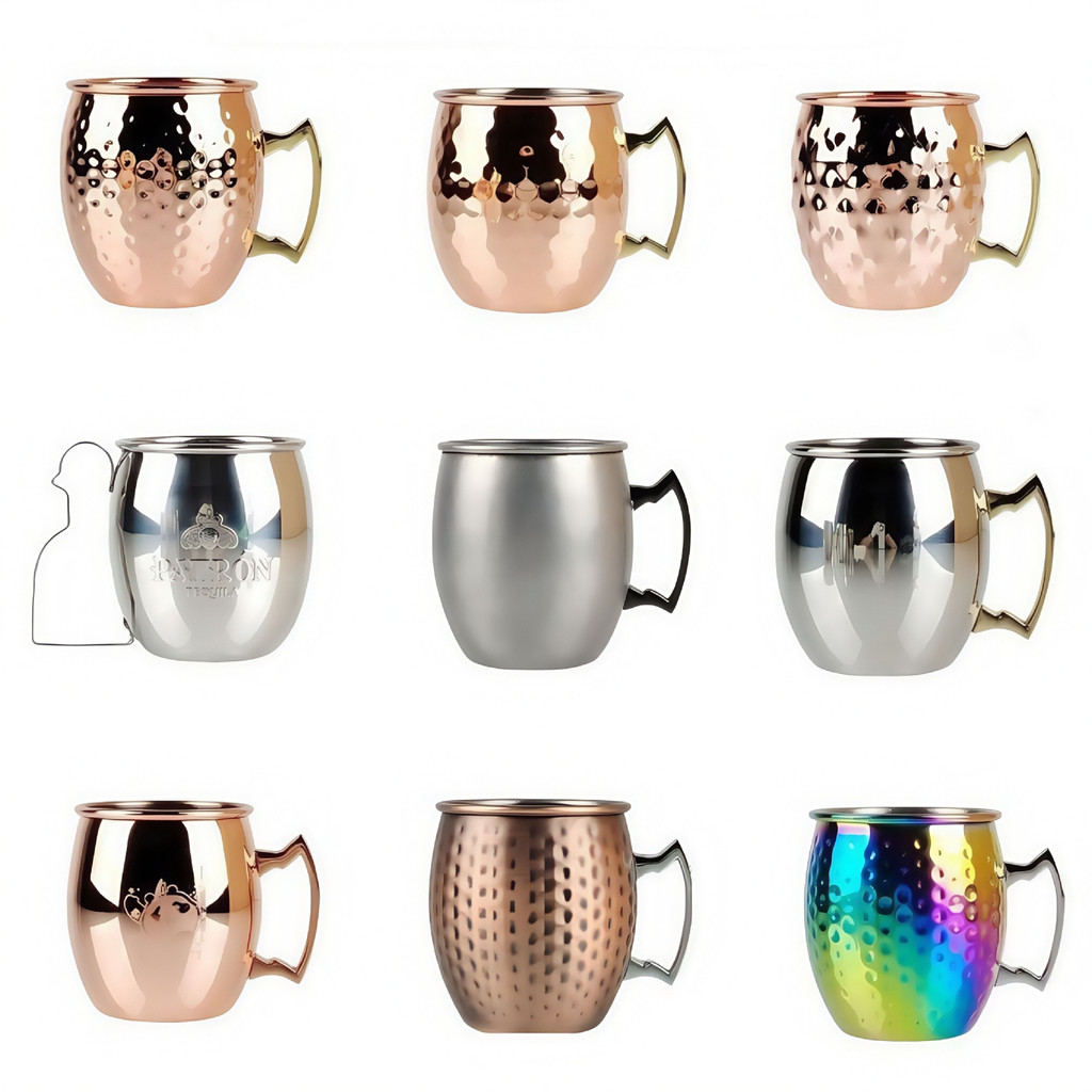 Moscow la Cốc thép không gỉ Cốc mạ đồng Búa điểm moscow la Phong cách Châu Âu Ngọn lửa Cốc bia