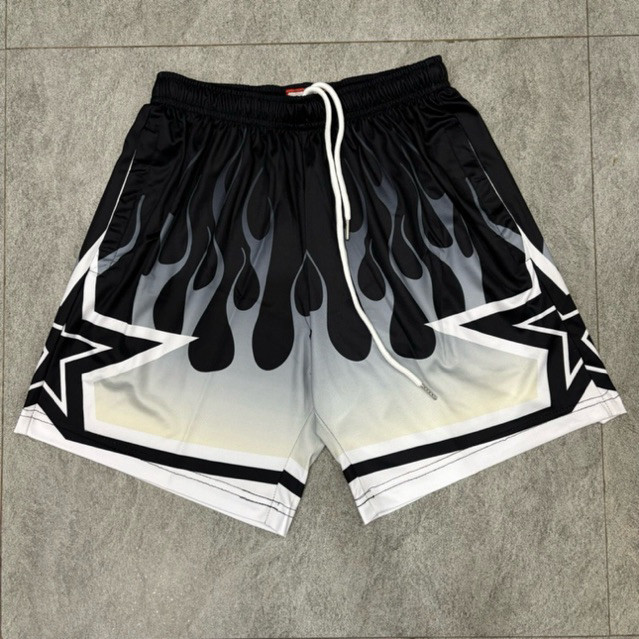 Quần Short Bóng Rổ Nam Eric Emanuel Họa Tiết Ngôi Sao Lửa - BigSize