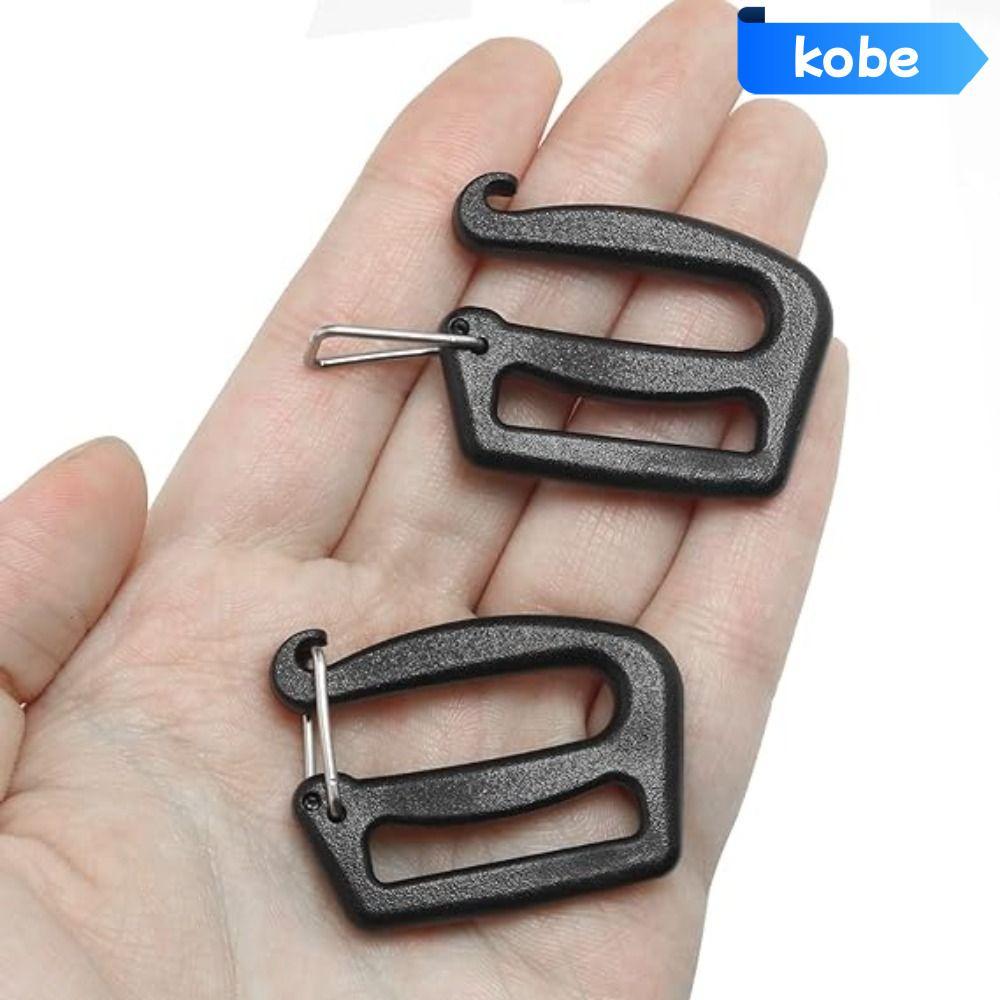 KOBE 5 / 10 chiếc Móc G, Khóa vải 26 / 38mm có thể điều chỉnh, Kẹp túi ba lô màu đen phát hành nhanh