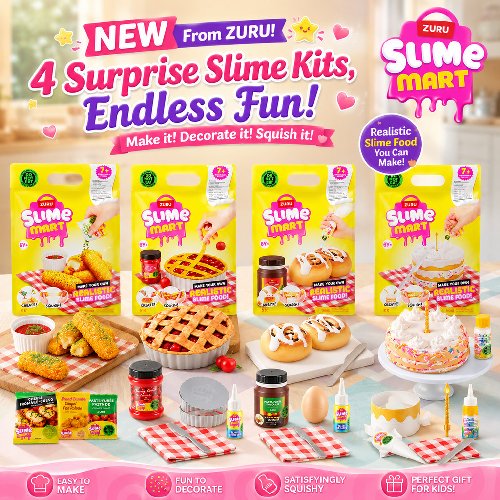 Zuru Slime Mart Giỏ Hàng Squishy Cảm Giác Slime Kit Giảm Căng Thẳng Làm Mát Cảm Giác Chơi Với Hơn 40