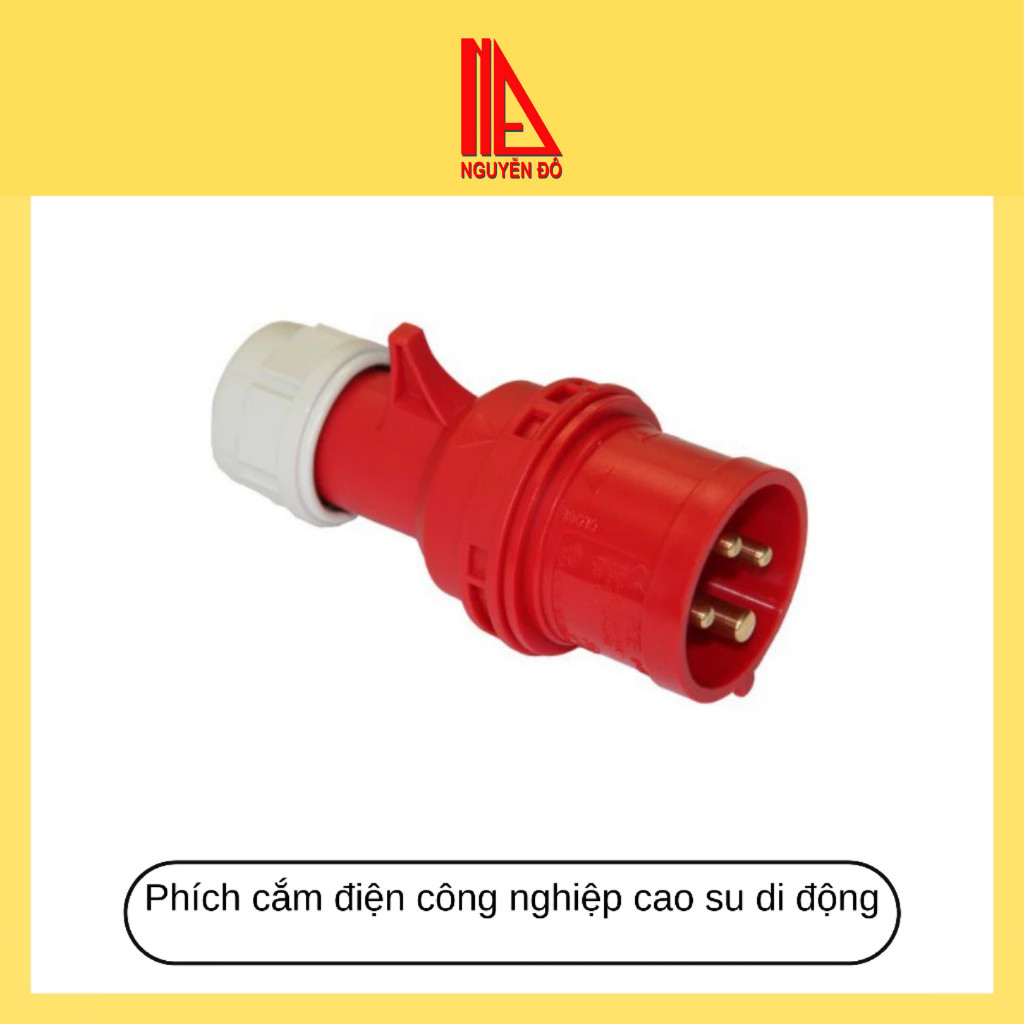 Phích cắm điện công nghiệp cao su di động không kín nước Plug PCE F014-6/F015-6/F023-6/F024-6/F025-6