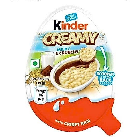 Socola trứng Kinder Creamy Cốm Gạo 19gSocola trứng Kinder Creamy Cốm Gạo 19gSocola trứng Kinder Crea