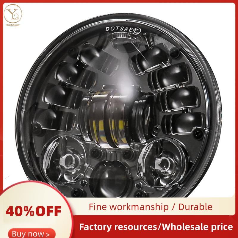 Đa Năng 5.75 Inch Đèn Pha LED 5 3 / 4 Inch LED DRL Hi / Lo 36W Chùm Xe Máy Bật Đèn Pha Chạy Ban Ngày