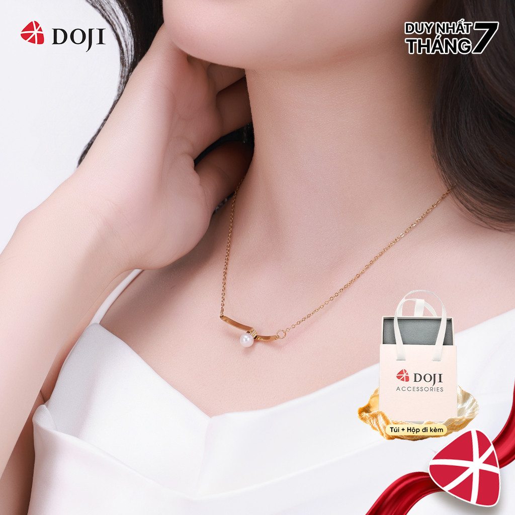 Dây liền mặt nữ mạ vàng cao cấp, phong cách thanh lịch, thiết kế hiện đại - DOJI