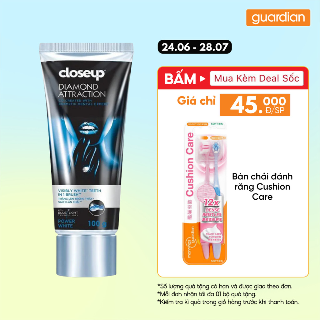 Kem Đánh Răng Closeup Làm Sáng Răng Kim Cương 100Gr