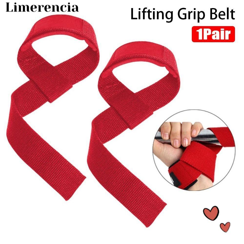 LIMERENCIA 1Pcs/1Pair Đai Nâng Tạ Tập Gym, Dây Đai Hỗ Trợ Cổ Tay 3.8x63cm Chống Trơn Trượt, Quấn Cổ 