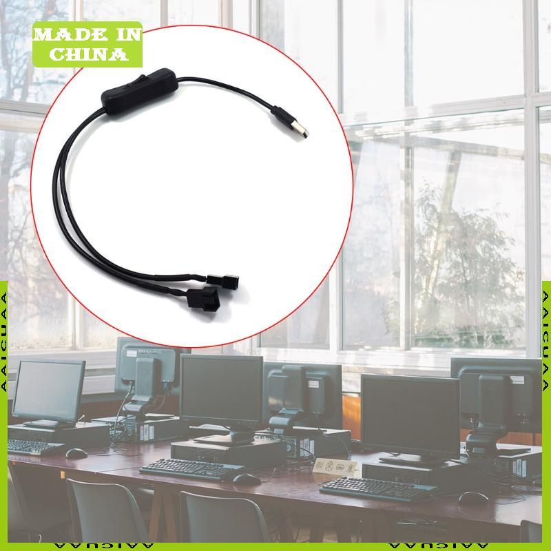AA USB sang 3 4-Pin 5V CPU PWM cho đầu nối quạt USB sang 3Pin 4Pin với ON To