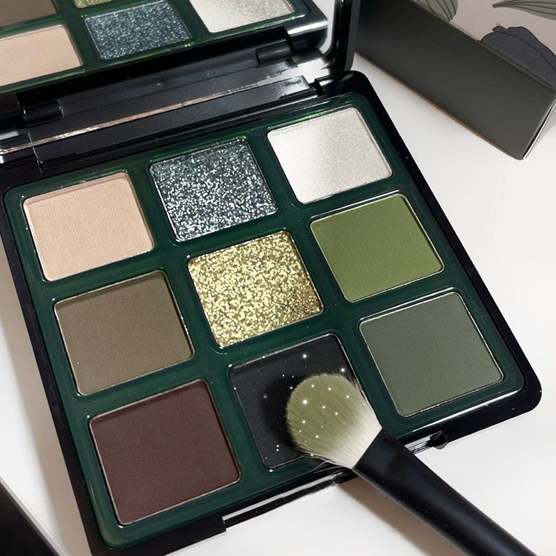 Bảng phấn mắt chín màu Dark Scorpion Paris Garden Màu mới Opal Green Eyeshadow Matte Niche Phân cực 