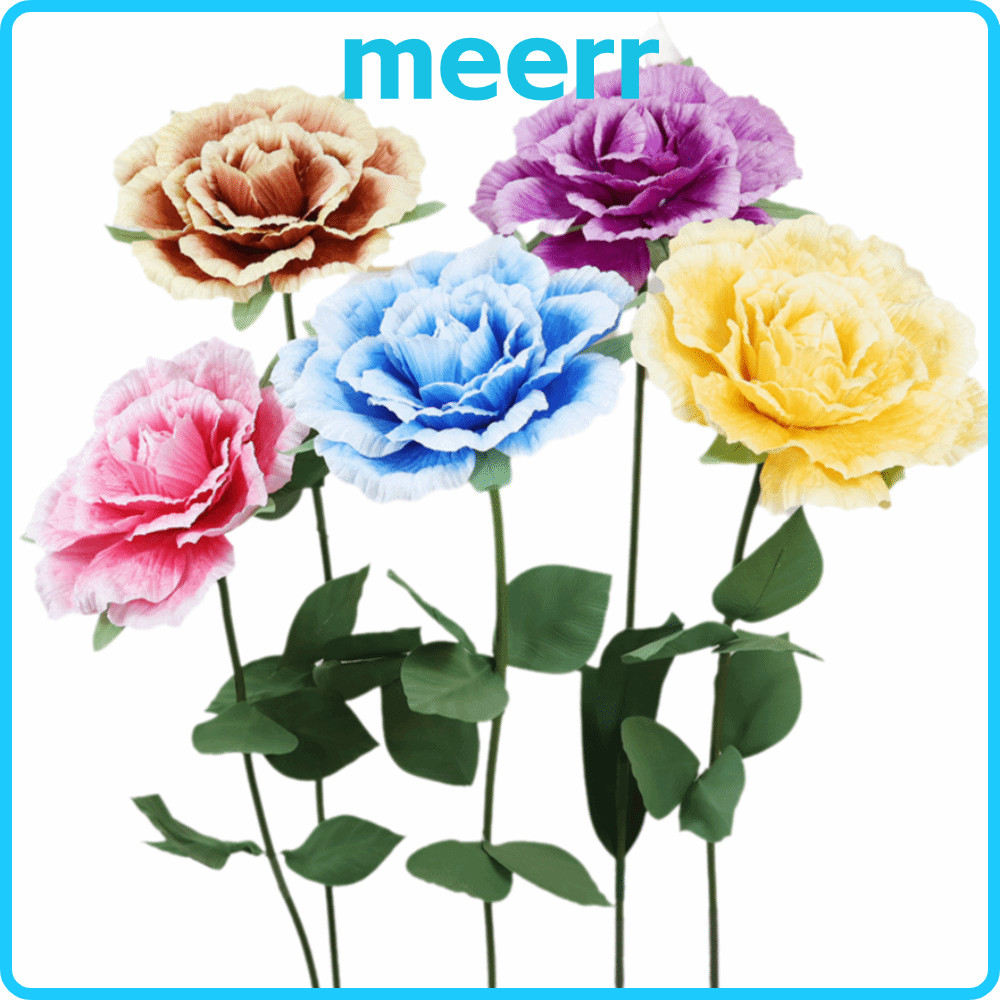 Đạo cụ chụp ảnh khổng lồ MEERR, 50cm PE Foam PE Foam Hoa hồng nhân tạo, Nhánh hoa hồng Mô phỏng kích