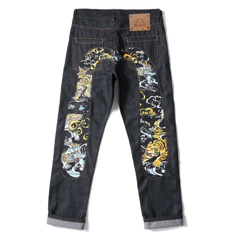 Số kiểu 399 Cc701
Evisu God of Fortune 2024 Ink Tiger Quần jean viền ống hẹp thẳng
Quần jean dáng ôm