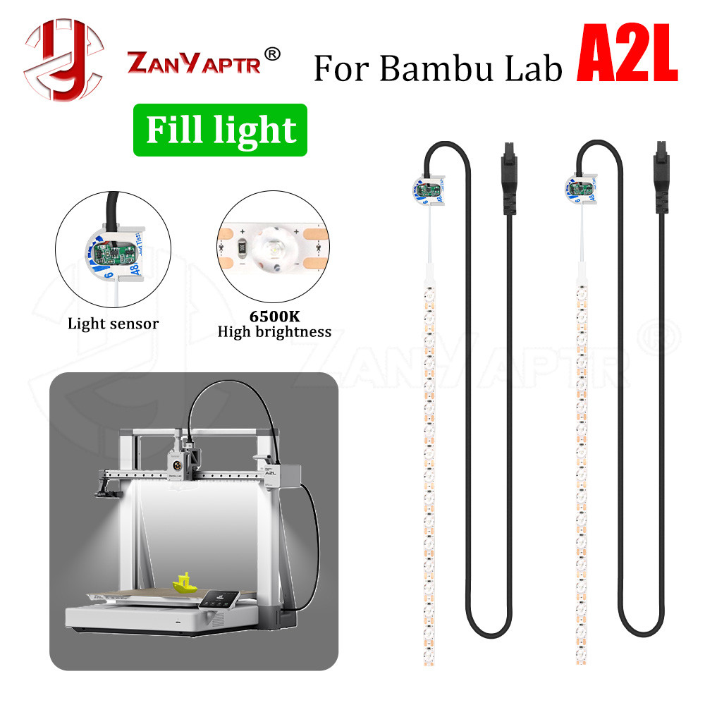 Dành Cho Bambu Lab A2L Đèn LED Lấp Đầy Nâng Cấp Đèn Chiếu Sáng Phụ Trợ Cho Bambu P1S P1 X1 X1C X1E 3