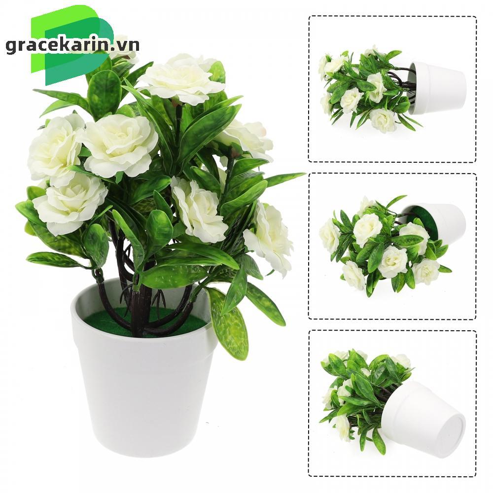 [GRCEKRIN-VN]Artificial Plants Bonsai Green Small Tree Fake Tree Flower Potted Home/Garden