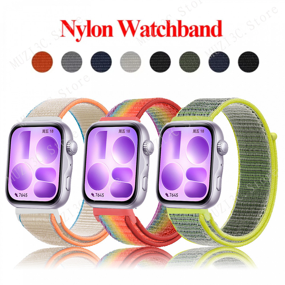 Dây đeo Nylon cho Huawei Watch Fit 4--3 Dây đeo cổ tay thoáng khí thoải mái cho Huawei Watch Fit 5 /