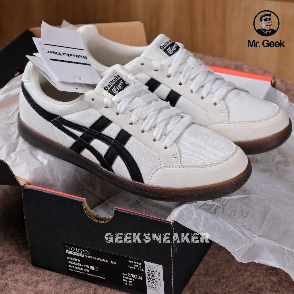[GeekSneaker] Giày thể thao Onitsuka Tiger Advanti 'Cream Trắng Đen K4SW