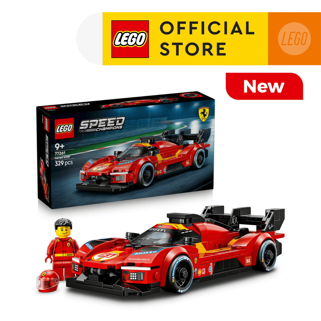 LEGO SPEED CHAMPIONS 77261 Đồ Chơi Lắp Ráp Siêu Xe Ferrari 499P (329 chi tiết)