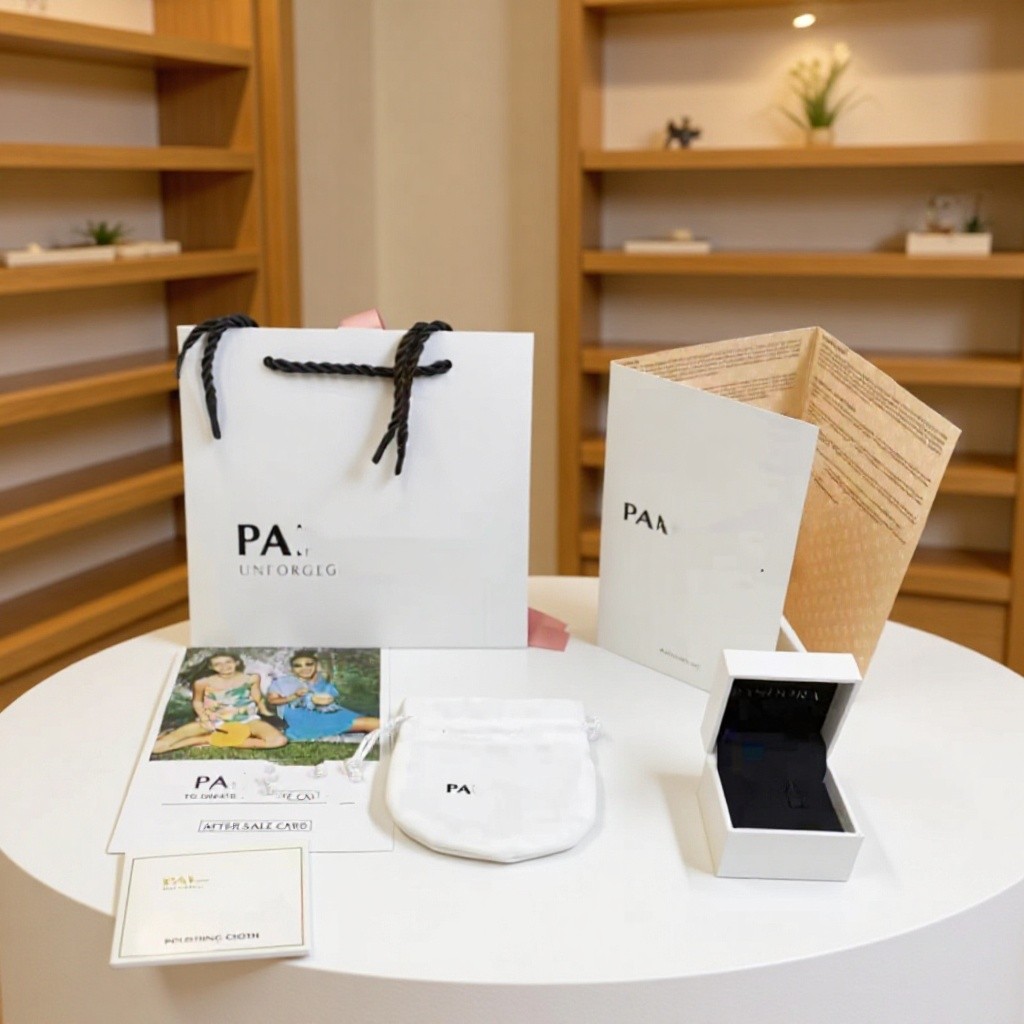 Pandora Hộp Trang Sức Vòng Tay Vòng Cổ Hộp Bao Bì Pandora Trang Sức Nhẫn Hộp Trang Sức Vòng Tay Hoa 