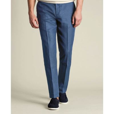 CHARLES TYRWHITT - Quần âu nam phom ôm lịch lãm_SUN0010-DEN