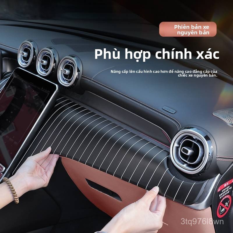 Mặt dưỡng taplo sọc dọc màn hình trung tâm Mercedes GLC300 C Class C260L C200 22-25 bán chạy giao nh