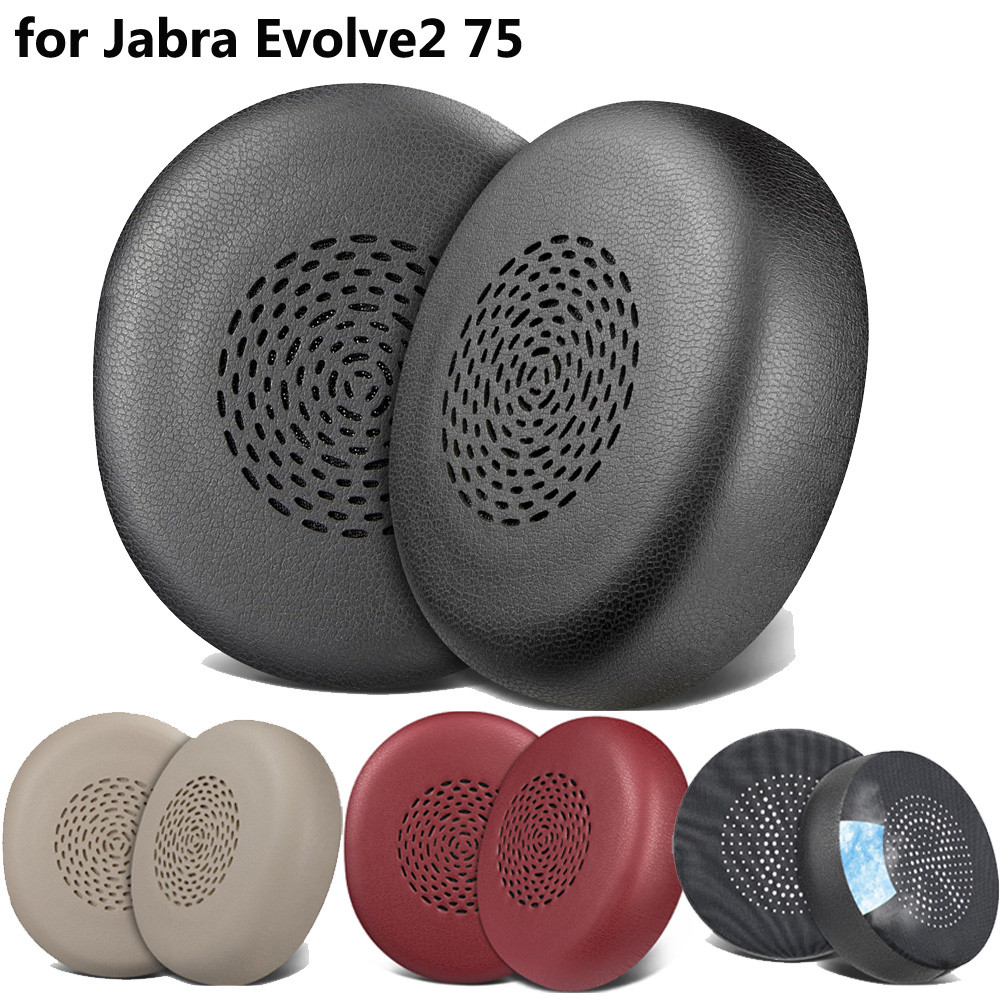 Dành cho Tai nghe Jabra Evolve2 75- Đen | (Not Fit Evolve 75), Đệm Tai Cho Tai Nghe Evolve2 75 on-ea
