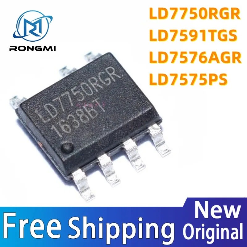 5 Cái / lốc LD7575PS LD7576AGR SOP-8 LD7591TGS LD7750RGR LD75 LD7576 LD7591 LD7750 SOP IC Còn Hàng E