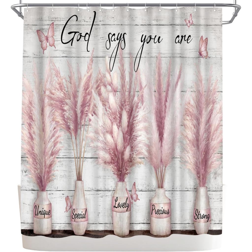 WELMECO God Says You are Rèm Tắm Hoa Rèm Tắm Trang Trại Trang Trí Phòng Tắm Vải Polyester 72x72inch 