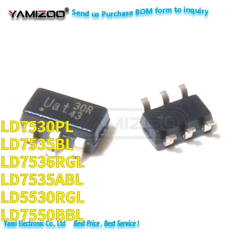 5 CÁI LD7535BL LD7535B LD7535 SOT23-6 LD7530PL LD5530RGL LD7535ABL LD7536RGL LD7550BBL LD7530 LD7536