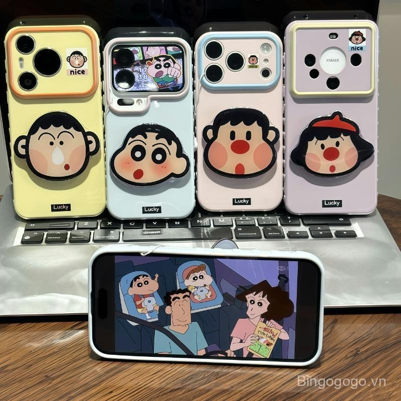 Ốp Điện Thoại Thích Hợp Cho iPhone 11 12 13 14 15 16 17 Pro max Plus AIR Shin-Chan Fat Tiger Double 
