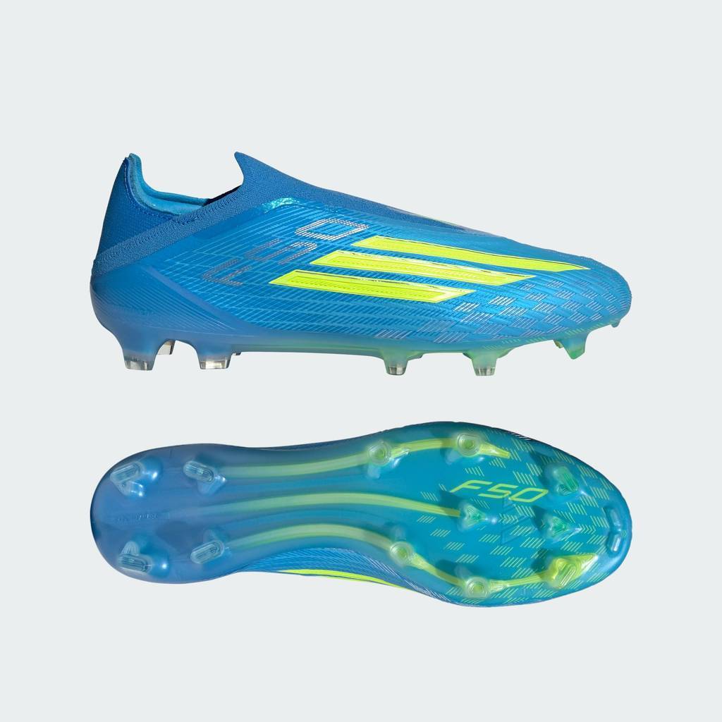 adidas Football F50 ELITE Laceless Firm Ground Football Boots Unisex Blue JR6461