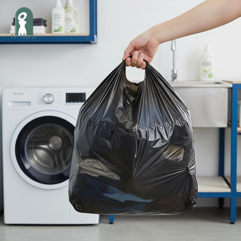 Túi đựng rác bằng nhựa Gmarty Vest 100 chiếc Thiêned có tay cầm KL