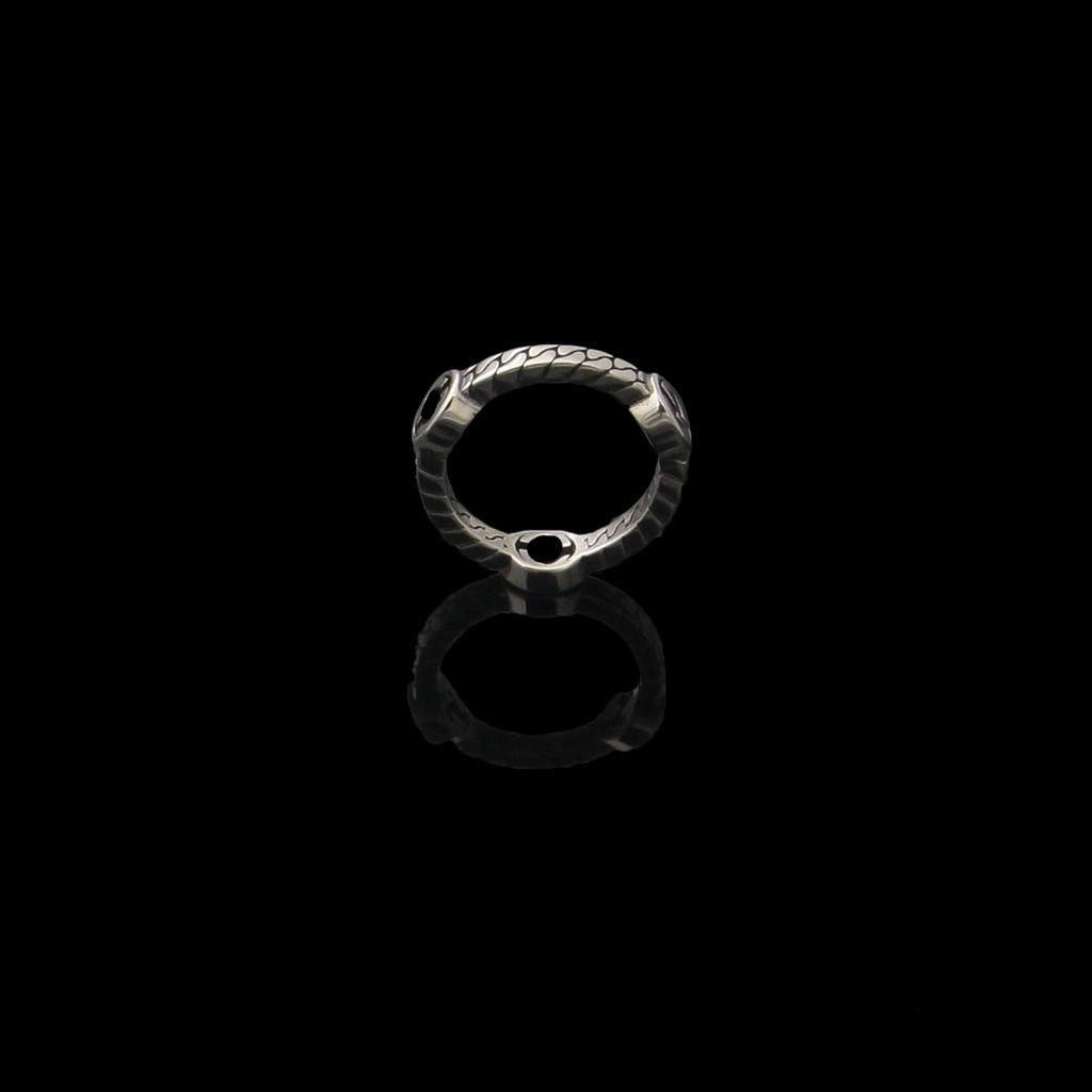 LKEE Couple's interlocking rings with twisted letter design, gold-style men's and women's rings, mut