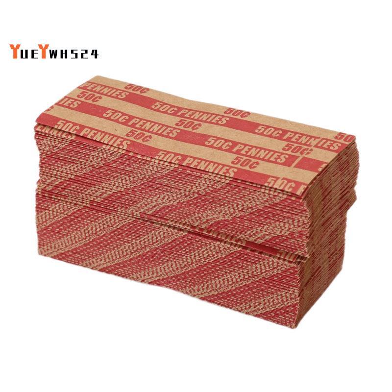 100 mảnh Penny Coin Wrappers Penny Tay áo phẳng như Shown Penny Rolls Wrappers
