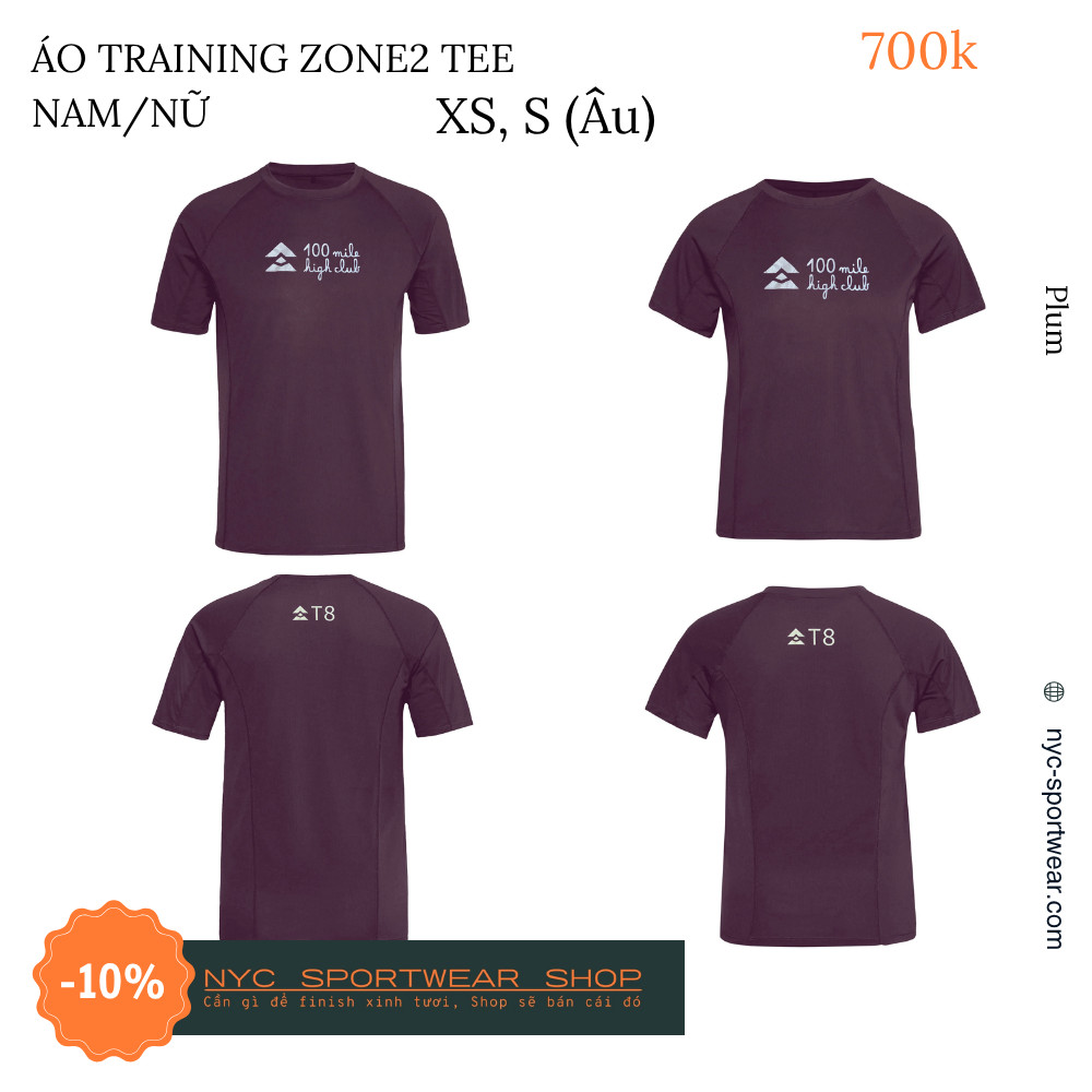 Áo tập T8 Zone2 Tee (Nam)