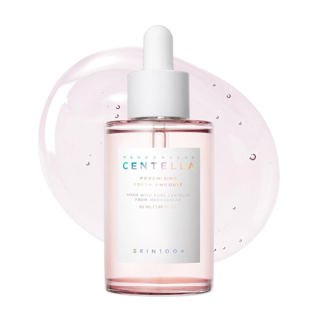 1004 Centella Asiatica Pore Refining Essence 1.69 fl.oz, 50ml, Korean Pink Essence, Used to Reduce P