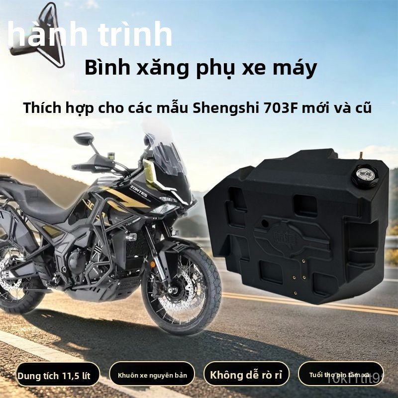Bình xăng phụ Hangya cho Zontes 703F, bình dự phòng tăng dung tích đi đường dài chất lượng