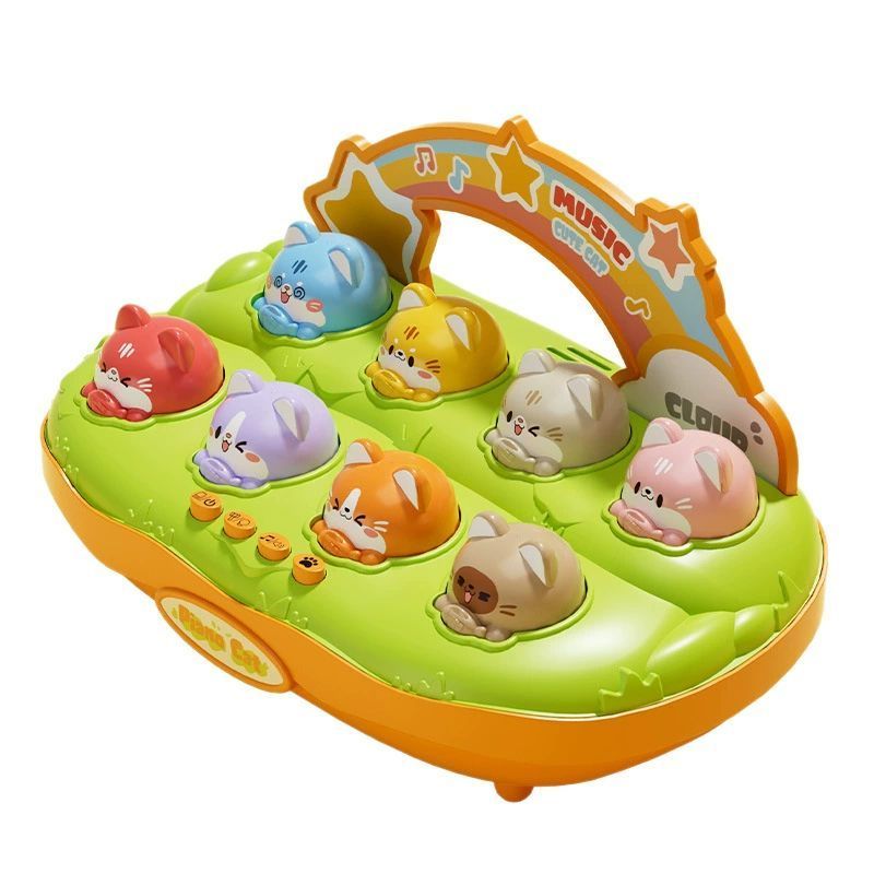 Trẻ Em Đa Năng Mèo Piano Whack-a-Mole Đồ Chơi Bộ Gõ Piano Xếp Hình Giáo Dục Sớm Bé Trai Bé Gái Quà T