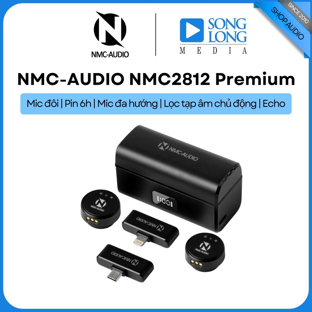 Micro Thu Âm Không Dây NMC-AUDIO NMC2812 Premium - Hàng Chính Hãng - Songlongmedia