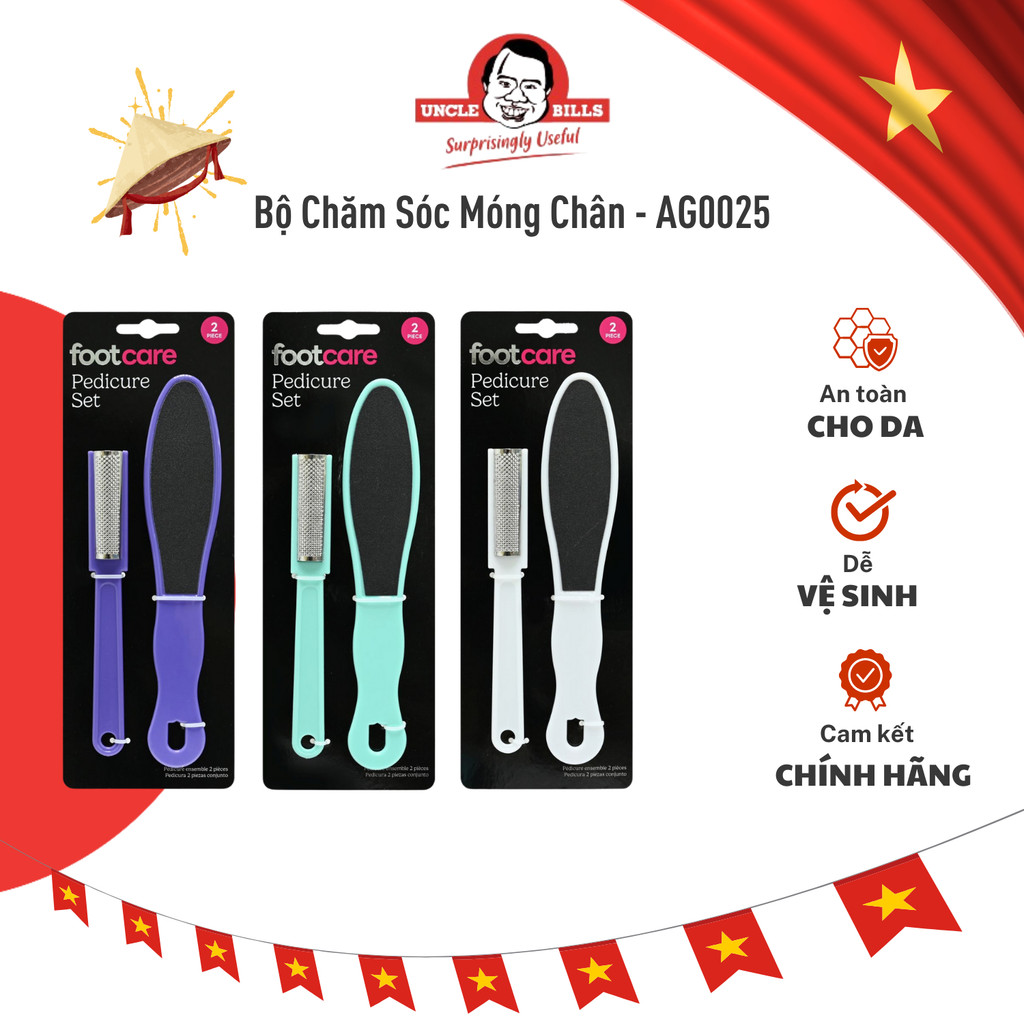 Bộ Chăm Sóc Móng Chân 2Cái UNCLE BILLS AG0025