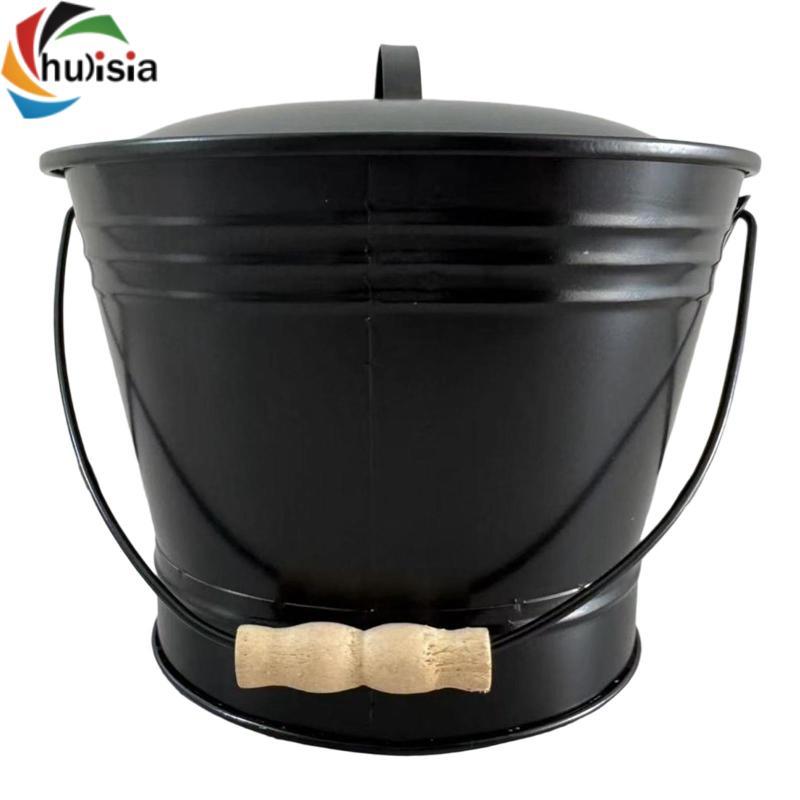 Xô tro lò sưởi, đa năng, chịu nhiệt, Xô than, Dụng cụ lò sưởi cho bếp đốt gỗ, nướng