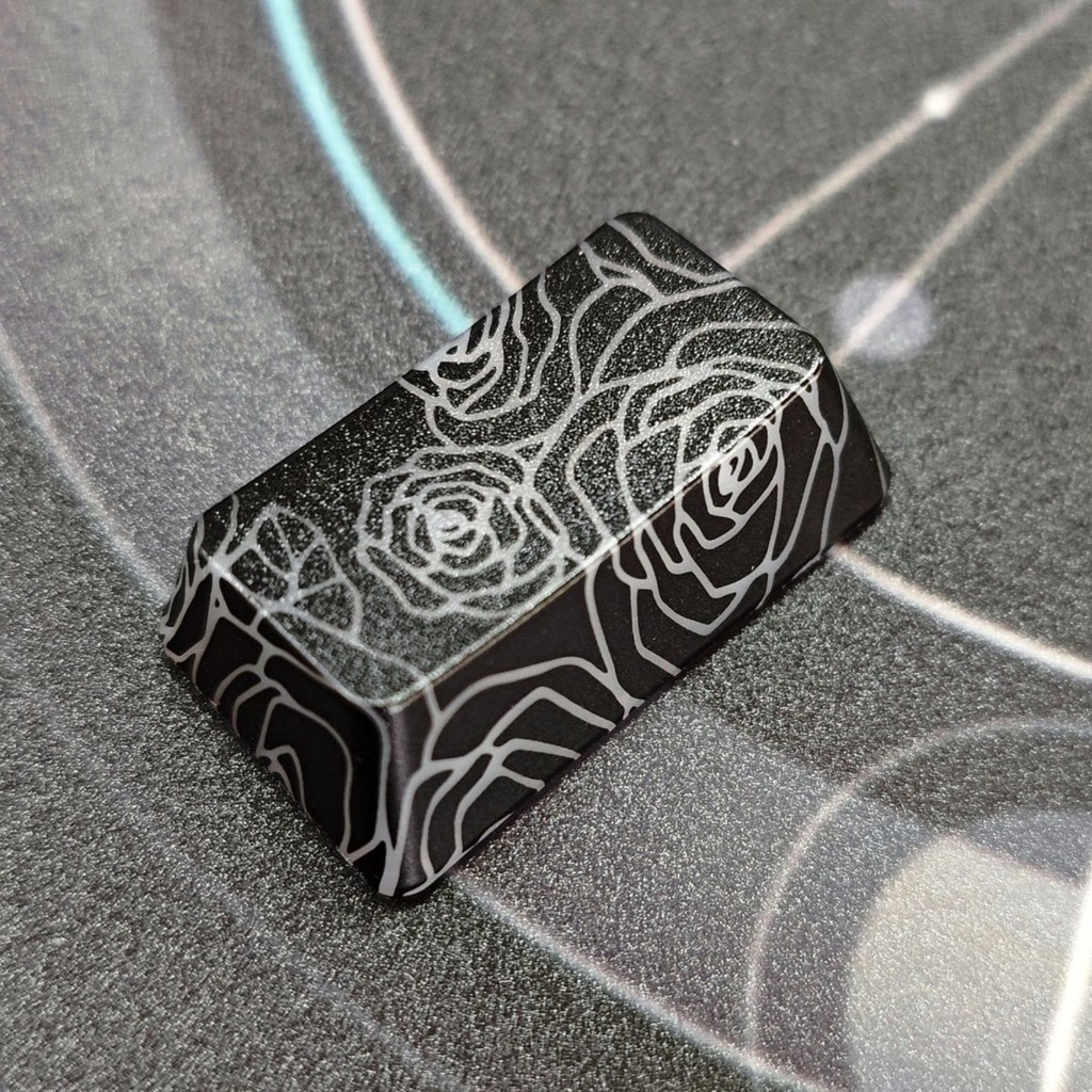 Hộp số ánh sáng hoa hồng Keycap OEM Profile ABS R1 1.75U Bổ sung chìa khóa sang phải Keycaps Đen Shi