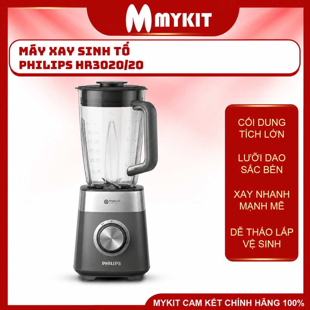 Máy xay sinh tố Philips HR3020/20