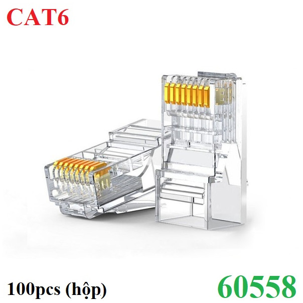 Đầu bấm mạng RJ45 Cat6/Cat6e 100c chính hãng Ugreen 60558 (100c)