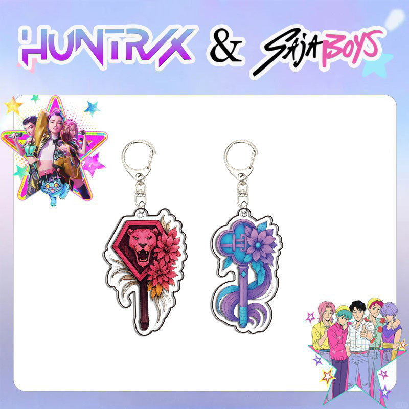 HUNTRIX HUNTRIX Acrylic Móc Khóa Túi Mặt Dây Chuyền Phụ Kiện Trang Sức KPOP Hàng Hóa