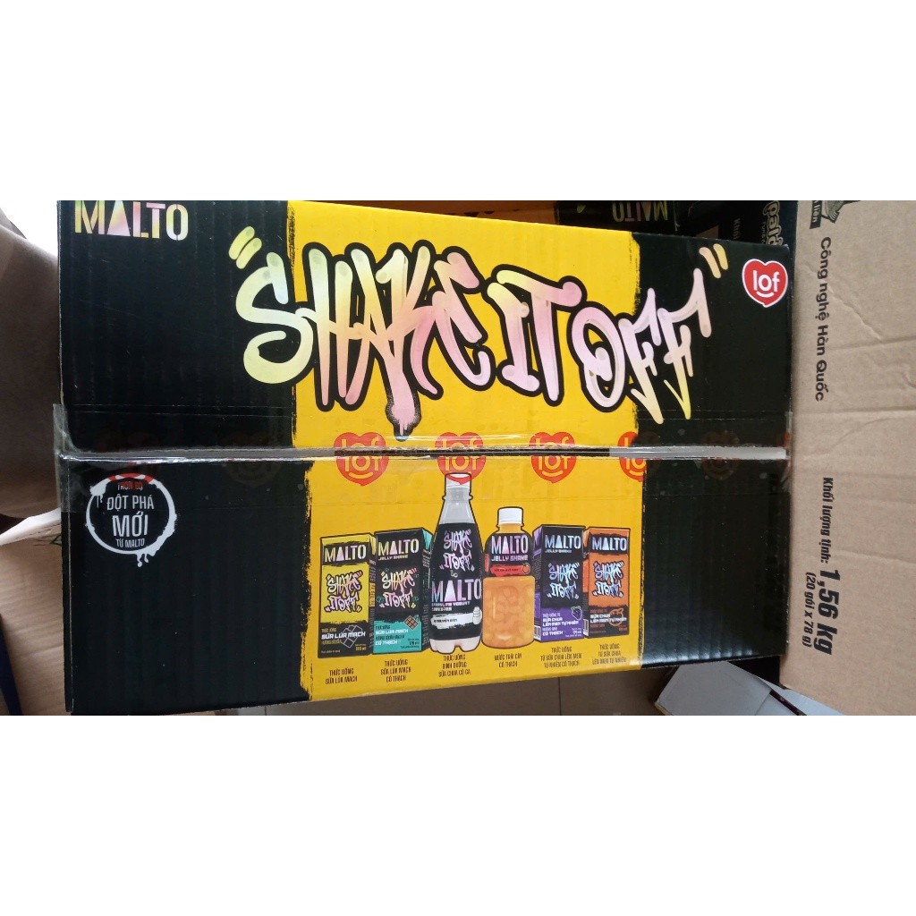 Sữa lúa mạch MALTO Shake It Off hương sôcôla thùng 48 hộp x 180ml không thạch