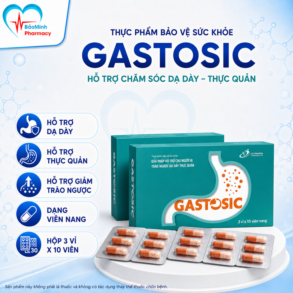 Gastosic Giải Pháp Cho Trào Ngược Dạ Dày Thực Quản Ngăn Ngừa Tái Phát