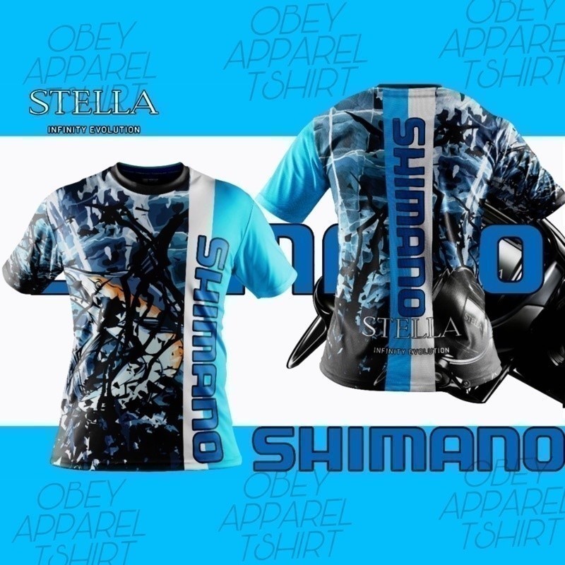Áo thun Shimano thăng hoa | Memancing Baju | Tiến hóa vô cực Stella