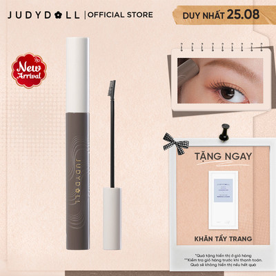 [MỚI] Mascara Lông Mày Đầu Lược JUDYDOLL Longwear Browcara Che phủ cao Đổi màu chân mày Chuốt định hình 4,5g